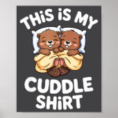 Poster Funny Beaver Couple This Is My Cuddle  (Devant)