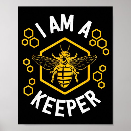Poster Funny Beekeeper Shirt Men Women I Am A Keeper Beek (Devant)