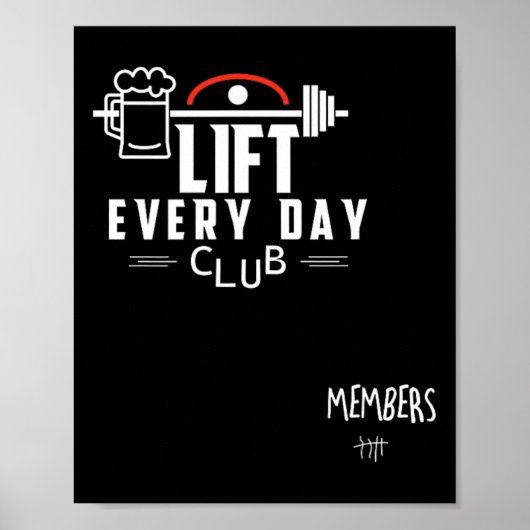 Poster Funny Beer Poids Bodybuilding (Devant)