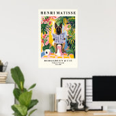 Poster Funny Belgian Malinois Art - Henri Matisse (Bureau à domicile)