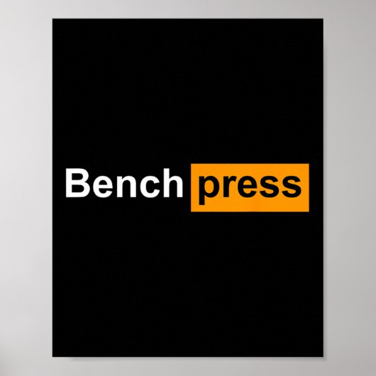 Poster Funny Bench Press (Devant)