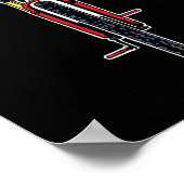 Poster Funny Bicycle I Am The Engine (Coin)