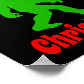 Poster Funny Bigfoot Je Crois En Noël (Coin)