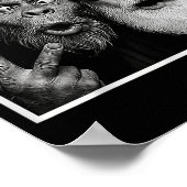 Poster Funny Bigfoot Photobooth With Santa Christmas Xmas (Coin)