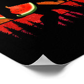 Poster Funny Bigfoot With Watermelon Slice Melon Summer (Coin)