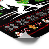 Poster Funny Bigfoot Xmas Gift Santa Hat Ugly Bigfoot Chr (Coin)