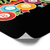 Poster Funny Bingo Girl Bingo Balls Queen (Coin)