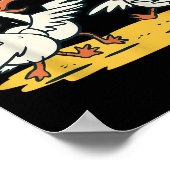 Poster Funny Bird Playing Volleyball Mine Game Day Beach (Coin)