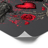 Poster Funny Black Bird F-caw-f Anti Valentines Day Singl (Coin)