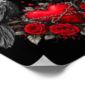 Poster Funny Black Bird F-caw-f Anti Valentines Day Singl (Coin)