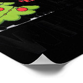 Poster Funny Black Ca Pushing Christmas Tree Over Cat Wha (Coin)