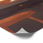 Poster Funny Black Cat and Bird (Coin)