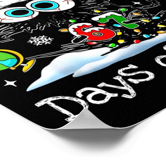 Poster Funny Black Cat Christmas I Survived 67 Days Of Sc (Coin)