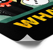 Poster Funny Black Cat Pushing Snowman Xmas Winter Costum (Coin)