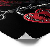 Poster Funny Black Crow Black Bird Funny Crow Valentines  (Coin)