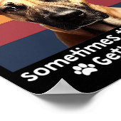 Poster Funny Black Mouth Cur Dog Saying  (Coin)