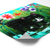 Poster Funny Black Tuxedo Chat Souris Art Créationarts (Coin)