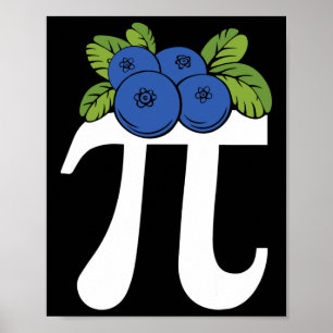 Poster Funny Blueberry Pi Day