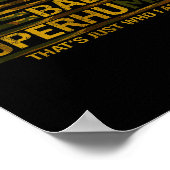 Poster Funny Bold Bad Superhuman Fathers Day Gag Gift Gra (Coin)