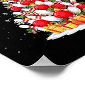 Poster Funny Bowling Christmas Tree Lights Xmas For Men & (Coin)