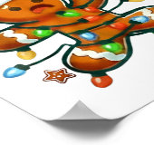 Poster Funny Bowling Gingerbread Cookie Lights Oh Snap Gi (Coin)