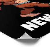 Poster Funny Boys Nye Outfit, Mens Fireworks Bigfoot Happ (Coin)