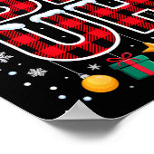 Poster Funny Bruh Christmas Plaid  (Coin)