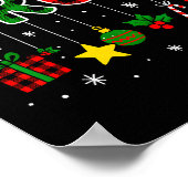 Poster Funny Bruh Red Green Plaid Christmas Pajamas Teens (Coin)