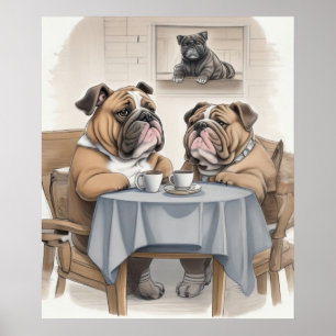 Poster Funny Bulldog