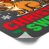 Poster Funny Bulldog Ugly Christmas Sweater Hilarious Dog (Coin)