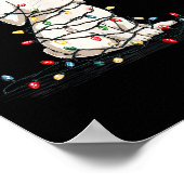 Poster Funny Bunny Christmas Graphics Animal Lights Lover (Coin)