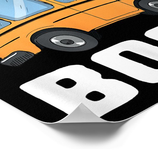 Poster Funny Bus Boss School Bus Driver (Coin)