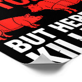 Poster Funny Butcher Design For Men Women Butchery Meat B (Coin)