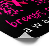 Poster Funny Butterfly Breast Cancer Awareness Ribbon (Coin)