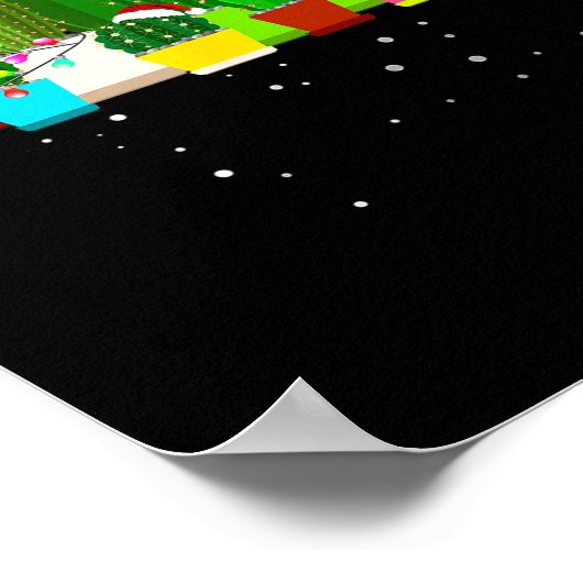 Poster Funny Cactus Christmas Tree  (Coin)