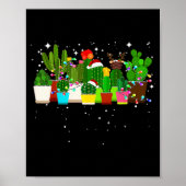 Poster Funny Cactus Christmas Tree  (Devant)