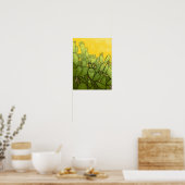 Poster Funny Cactus Vert Jaune Succulent (Cuisine)