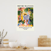 Poster Funny Calico Cat Print - Matisse Style Bathroom (Cuisine)