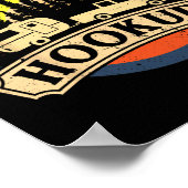 Poster Funny Camping Just Here For The Hookups Rv Camper  (Coin)