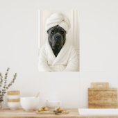 Poster Funny Cane Corso Bathroom Print, Cane Corso In (Cuisine)