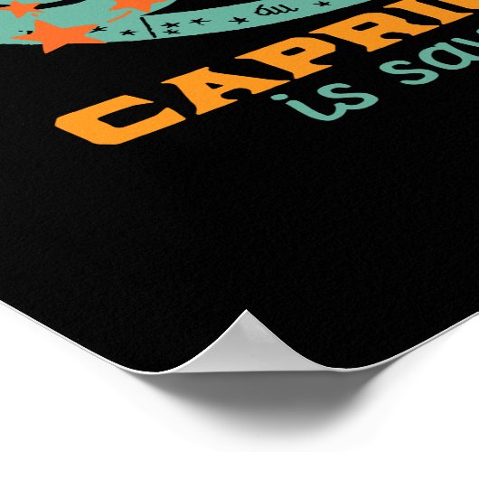 Poster Funny Capricorne Zodiac Star Astrologie Anniversai (Coin)