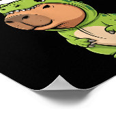 Poster Funny Capybara T-rex Costume Christmas Kids Boys (Coin)
