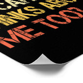 Poster Funny Car Guy Mécanique Fête des pères Papa Mens V (Coin)