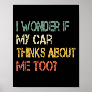 Poster Funny Car Guy Mécanique Fête des pères Papa Mens V