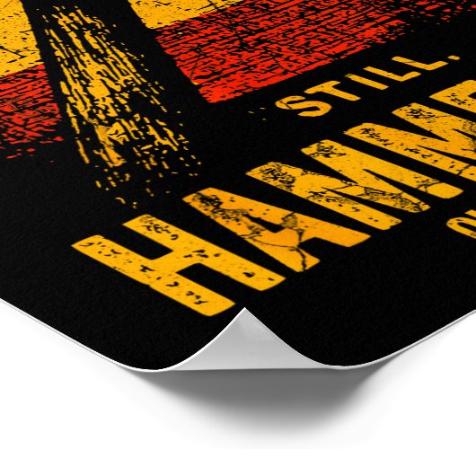 Poster Funny Carpenter Still Hammering Out Punchlines Vin (Coin)