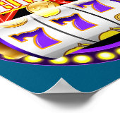 Poster Funny Casino Slot Machine Jackt Lucky  (Coin)