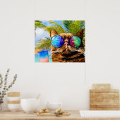 Poster Funny Cat (Cuisine)
