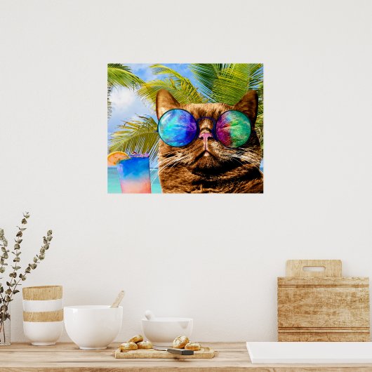 Poster Funny Cat (Cuisine)