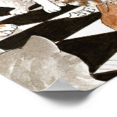 Poster Funny Cat Salle de bain 522 (Coin)