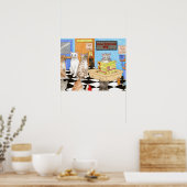 Poster Funny Cat Salle de bain 522 (Cuisine)